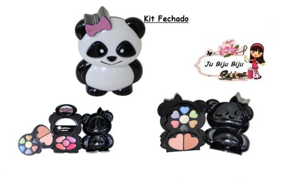 Kit Maquiagem Infantil Panda