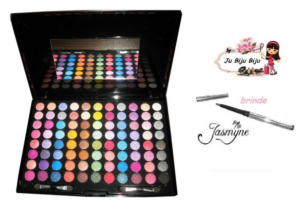 Kit 88 Cores De Sombras Efeito 3d + Brinde